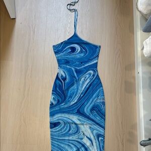 REVOLVE MESH Halter Dress